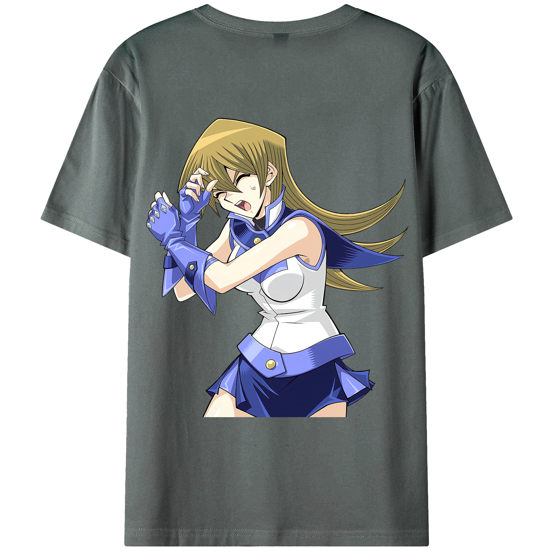 （画像用） 遊☆戯☆王 Yu-Gi-Oh! 綿100％ メンズ半袖Tシャツ（バックプリント） 通気性